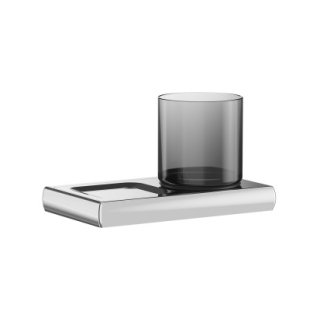 Glashalter mit Seifenschale/ Ablage CLAIRE