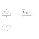 Wand-Bidet Optima X 1.2 545x370 mm, m.HL, weiss CATAgl+