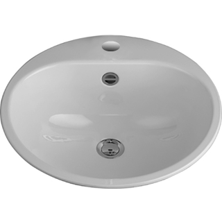 Einbaubecken Rund EW 3 D 475 mm, weiss