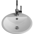 Einbaubecken Rund EB.S450H D 450 mm, weiss