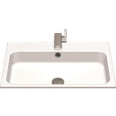 Einbaubecken, Rechteckig 650x472 mm, weiss