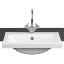 Halbeinbaubecken Rechteck HB.R585H 585x405 mm, weiss