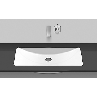 Unterbaubecken Rechteck UB.R800 703x353 mm, weiss