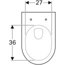 203040 Wand-WC Tiefspüler Geberit RENOVA NR1, weiss