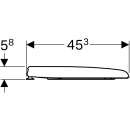 573025 WC-Sitz mit Deckel Geberit RENOVA NR1, weiss,...