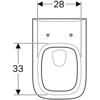 202150 Wand-WC Tiefspüler Geberit  RENOVA PLAN, weiss