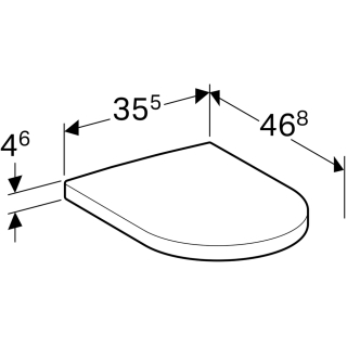 574130 WC-Sitz mit Deckel Geberit ICON weiss, Scharniere Metall