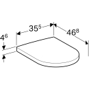 574130 WC-Sitz mit Deckel Geberit ICON weiss, Scharniere...
