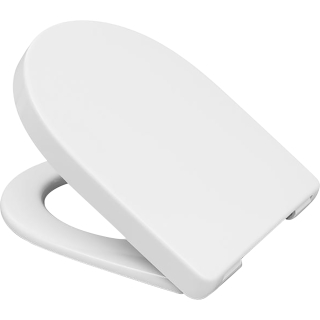 WC-Sitz mit Deckel SAMAR weiss, Scharniere C0102G Edelstahl