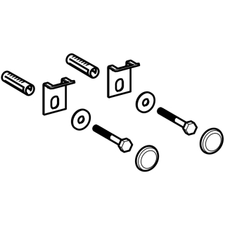 Kerafix Urinalbefestigung Geberit weiss