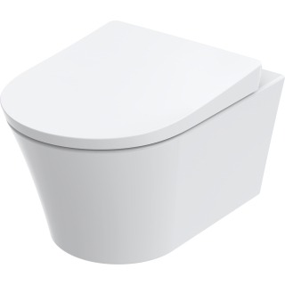 Wand-WC Tiefspüler GP rund, weiss, spülrandlos