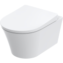 Wand-WC Tiefspüler GP rund, weiss, spülrandlos