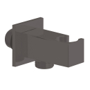 Wandanschlussbogen Optima X schwarz matt, eckig