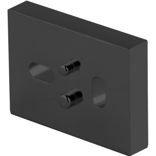 fliesenausgleichsscheibe Optima X für Brausestange schwarz matt