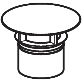 241993111 Ventilabdeckung Geberit CLOU weiss