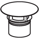 241993111 Ventilabdeckung Geberit CLOU weiss