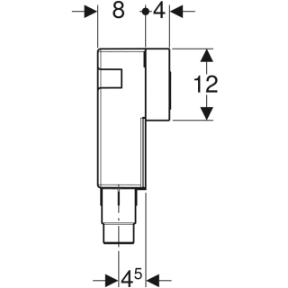 151125001 Wandeinbaukasten Geberit für Waschtisch UP-Sifon, Abg. d 50-56