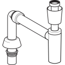 Waschtisch Tassensifon weiss, 5/4ÜM, Abgang D 40 mm