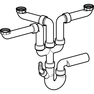 CH Spültischgarnitur grau, 6/4-56 3 teilig, 152808061