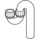 Geberit PE Sifon 152041 Einlauf und Auslauf senkrecht...