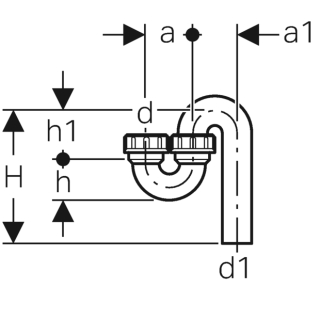 Sifon Ein-Auslauf senkrecht 56-56 152042161