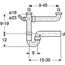 152.597 Fertigablauf 2 teilig 6/4ÜM x 40 mm, lang,...