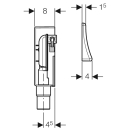 152233001 UP-Gerätesifon Geberit, kpl. 2...