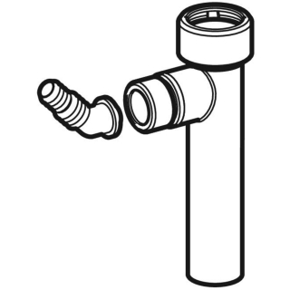 Geberit Bausatz 152274 für Waschmaschinen in PP weiss komplett 40mm