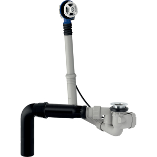 150.631 Wannen Ab-Überlaufgarnitur d 52 mm, Länge 520 mm, Anschluss d 56 mm