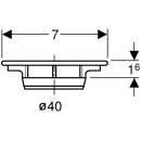 150241211 Sichtteil Brausetassensifon Geberit, hochglanz...
