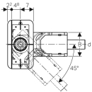 Geberit Rohbauset Duschrinne SH 30 für Reno, Abgang...