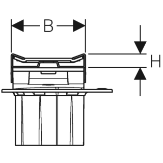 Geberit Duschrinne Cleanline 20, L=90cm Edelstahl geb./Edelstahl geb. 154450