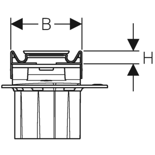 Geberit Duschrinne CleanLine 60, L=90cm Edelstahl geb./Edelstahl geb. 154456