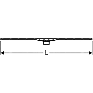 154.440 Duschrinne CLEANLINE80 L 300 - 900 mm, Champagner