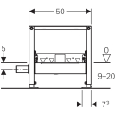 UP Montageelement Dusche DUOFIX Abgang PE D 50 mm,...