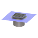 Ersatzfuss für Duschrinne Mulde Kunststoff grau, ab...