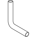 Spülrohrbogen PVC weiss, D 50 mm - D 44 mm