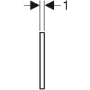 Urinalsteuerung HYTRONIC NT SIGMA50 chrom gebürstet