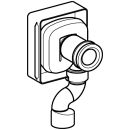 Unterputz Urinal-Absaugsifon Abg. D 50 mm