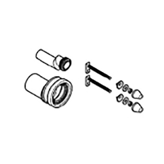 Einlaufmanschette für Wand-WC PE, etagiert 15 mm, D 45 - 55 mm