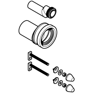 Etagierte PE WWC-Anschlussgarnitur 405116001