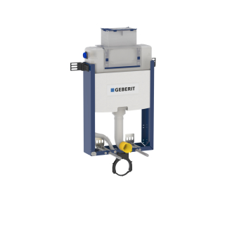 Wand-WC-Element Omega,  Betätigung von oben / vorne, Typ 98