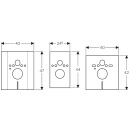 Abdeckplatte für WC-Element höhenverstellbar