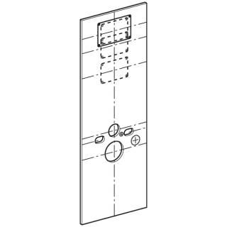 Gipskarton-Paneel Geberit DUOFIX, für Wand-WC-Element, 130x46 cm