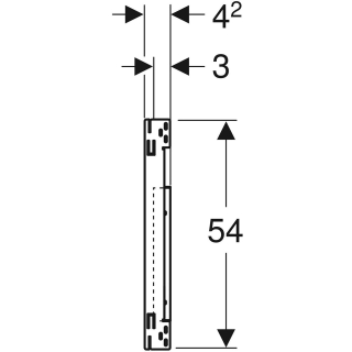 111.055 DUOFIX Montageplatte für WT, Unterschrank, 1Armatur 90/105/120cm