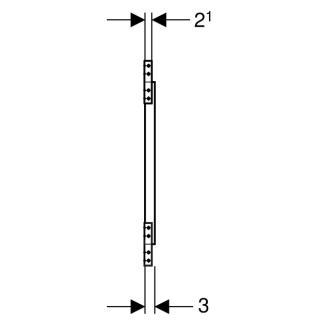 Montageplatte Geberit DUOFIX 50x65 cm, Holz, mit Befestigungsmaterial
