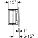 Armaturenplatte Geberit DUOFIX Universal
