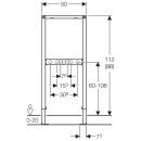 111771001 Montageelement Geberit DUOFIX für Wannen-...
