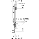 111.023 DUOFIX Wand WC Hygienespülung KW GLT