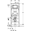 111.047 DUOFIX Wand WC Hygienespülung KW